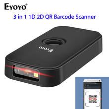 Eyoyo-leitor de código de barras para ios e android, scanner portátil com fio usb, 2.4g e bluetooth, 3 em 1 2024 - compre barato