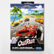 Elevata-tarjeta de juego de 16 bits para Sega Mega Drive Outrun, cubierta con caja de venta al por menor 2024 - compra barato