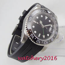 40mm PARNIS Sterile Dial sapphire glass Date GMT Automatic Movement men's Watch 2024 - buy cheap
