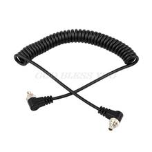 New M-M PC Sync Cord Male To Male Flash Spring Cable With Screw Lock For CANON NIKON Drop Shipping 2024 - buy cheap