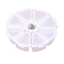 Transparent 8 Grids Plastic Storage Box Jewelry Earring Bead Screw Holder Case Round Shape Classification Storage Organizer Case 2024 - buy cheap