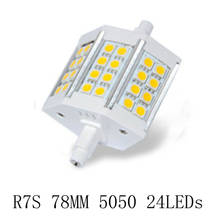 78 мм R7S Светодиодная лампа J78 AC 220V 110V 5730SMD 5050 Светодиодный прожектор заменить галогенный прожектор R7S Lamparas без мерцания 2024 - купить недорого