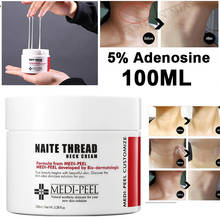 Korea hydrolyzed collagen peptides for face Peptide Thread Neck Cream anti wrinkle anti aging whitening skin 5% adenosine 100ml 2024 - buy cheap