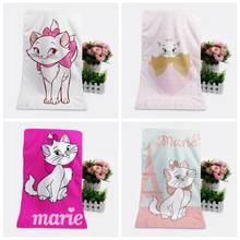 Cute Disney Marie Cat  Bear Bath Towel Anime Cartoon Children Baby Girls Customized soft Kids Summer Swimming Bath Washcloth 2024 - buy cheap