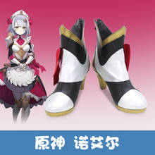 Genshin-zapatos de Cosplay de Anime, peluca sintética resistente, con gorro de peluca gratis, para Cosplay 2024 - compra barato