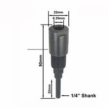 1pc 1/4 Polegada shank roteador bit extensão de conexão haste collet máquina gravura extensão fresa para madeira mc04004 2024 - compre barato