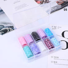 Фольга WH, мраморная серия, переводные наклейки для дизайна ногтей, украшения из фольги, бумага, розовая, синяя фольга, яркие украшения для маникюра «сделай сам» 2024 - купить недорого