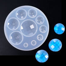 Utensílios de joalheria populares 1pc, bola de diamante em forma de pedra, resina epóxi uv, moldes de silicone para fazer joias 2024 - compre barato