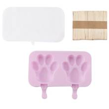 Ice Cream Mold Set DIY Silicone Popsicle Mold Ice Pop Mold With Lid And Wood Stick Lollipop Mold Accessories деревянные палочки 2024 - buy cheap