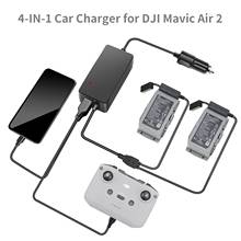Cargador de coche para DJI Mavic AIR 2, batería de Dron de carga rápida, 2 baterías Hub de viaje, cargador al aire libre para DJI Mavic AIR 2 2024 - compra barato
