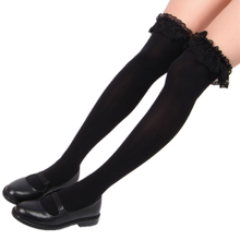 Calcetines de estilo japonés Kawaii de encaje Lolita, medias con lazo encantador, Cosplay, Leggings sexys, Anime 2024 - compra barato