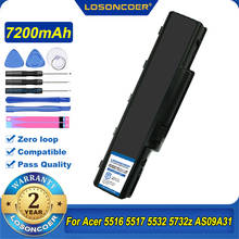 7200mAh AS09A51 AS09A56 AS09A70 As09a41 Laptop Battery for Acer EMachines E525 E625 E627 E630 E725 G430 G625 G630 G630G G725 2024 - buy cheap