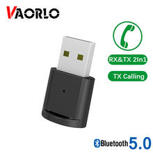 VAORLO-transmisor inalámbrico USB con micrófono, miniadaptador de Audio para llamadas HD, Bluetooth 5,0, para PC, PS4, PS5, NS, Nintendo Switch L 2024 - compra barato