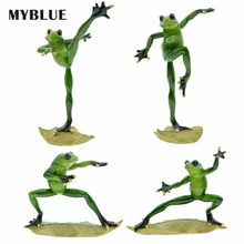 Estatueta de animais de resina para jardim myblue 2-sapo, miniatura, estatueta nórdica para decoração de mesa, casa, quarto 2024 - compre barato