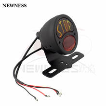 Newness-Luz LED trasera ajustable para motocicleta, lámpara de freno de 12V, estilo Cafe Racer, para Chopper 2024 - compra barato