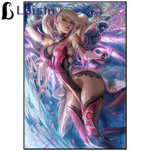 Sexy Anime in-game character Girl diamond embroidery 5d diy diamond painting full square round drill cross stitch Modern gift, 2024 - buy cheap