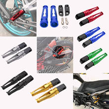 Rear Foot Pegs Pedals Passenger Footrests For KAWASAKI ZXR250 ZR250 ZZR400 ZZR1100 ZR7 Motorcycle Aluminum 2024 - buy cheap