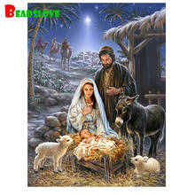 religious 5D square/round Diy Diamond Painting kit Full drill birth of jesus diamond Embroidery Cross-Stitch Christian decor 2024 - buy cheap