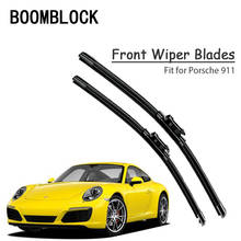 Boomblock-kit de lâminas de limpeza de para-brisas, 1 conjunto de acessórios para porsche 911, 996, 911, 997, 911, 991, 2010-2019 2024 - compre barato