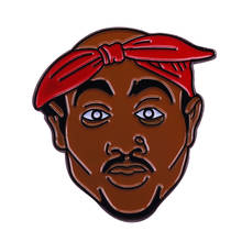 Булавка на лацкан All eyez on me Tupac, фанаты хип-хоп рэп, модное художественное украшение 2024 - купить недорого