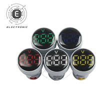 22mm AC 60-500V Digital Voltmeter Volt Voltage Tester Meter Power LED Indicator Pilot Lamp Light Red Yellow Green Blue White 2024 - buy cheap