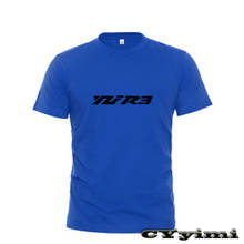 Для Yamaha YZFR3 YZF-R3 футболка для мужчин новая футболка с логотипом 100% хлопковые летние футболки с короткими рукавами и круглым вырезом футболки для девочек 2024 - купить недорого