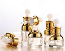 50 pces 20/30/50ml aromaterapia líquido conta-gotas de vidro garrafa óleo essencial perfume pipeta garrafas recarregáveis recipiente vazio 2024 - compre barato