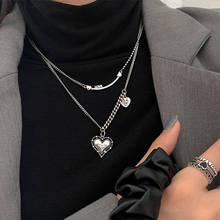 Punk Fashion Vintage Heart Charm Necklace For Women Girls Couples Elegant Party Jewelry dz599 2024 - buy cheap