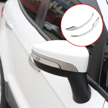 Jatwin-adesivo para espelho retrovisor automotivo, 2 entradas abs, cromado, para ford ecosport 2012 a 2018, acessórios 2024 - compre barato