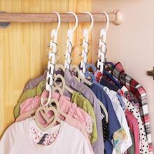 8 Pcs/Set Plastic Clothes Hanger Wardrobe Storage Rack Closet Organizer Hooks Space Saving Hanger Multifunctional Drying Rack 2024 - buy cheap