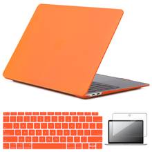 Funda para MacBook Pro 13 2020 M1 A2338 Coque para MacBook Air 13 A2337/Air 11/Pro 15 funda para portátil + película para teclado de EE. UU. + Protector de pantalla 2024 - compra barato