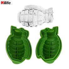 Ice Cube Mold 3D Grenade Shape Kitchen Tools Silicone Bar Drinks Ice Maker Ice Cream Maker 2024 - buy cheap