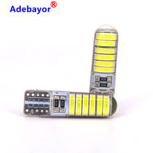 1000 шт Новый T10 силиконовый чехол светодиодный 7020 12 SMD СВЕТОДИОДНЫЙ 7014 194 W5W автомобильный боковой клиновидный светильник лампа холодный белый 6500K автомобильный Стайлинг 12В 2024 - купить недорого