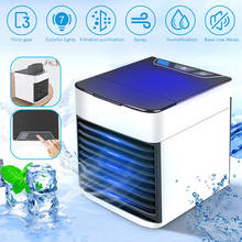 Home Mini Refrigerador de Ar Condicionador De Ar Portátil 7 Cores LED USB Espaço Pessoal Refrigerador de Ar Do Ventilador Ventilador de Refrigeração Ventilador Recarregável mesa 2024 - compre barato