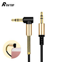 Rovtop 3.5MM Audio Cable Male-Male AUX Cable Headphone Beats Speaker for IPhone Car Male To Male AUX Cord Spring Audio Cable 2024 - buy cheap