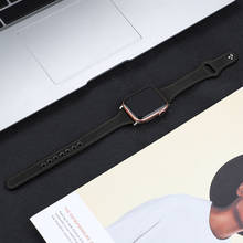 Correas de cuero fino para Apple Watch SE, Series 6, 44mm, 40mm, 5 4 iWatch, pulsera para Apple Watch 3, bandas de 42mm y 38mm 2024 - compra barato