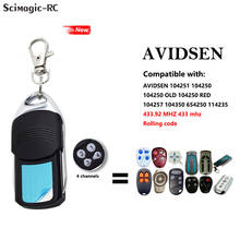 Controle remoto avidsen código rolante 433.92mhz, controle remoto compatível com 114253 104251 104250 104257 104350 654250 10425 2024 - compre barato