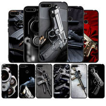 gun black Silicone Phone Case For Huawei honor 30 20 Pro 8 8X 9 10 20 Lite Mate 10 20 30 Lite Pro cover 2024 - buy cheap