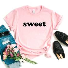 Sweet Print Women tshirt Cotton Hipster Funny t-shirt Gift Lady Yong Girl 6 Color Top Tee Drop Ship ZY-714 2024 - buy cheap