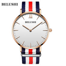 BELUSHI Watch Men Business Watches Ultra thin Fashion Luxury Waterproof Quartz Wristwatch Leather/Mesh Band Relogio Masculino 2024 - buy cheap