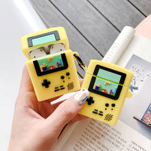 3D игровая консоль Gameboy Tetris, силиконовый чехол для bluetooth-гарнитуры apple airpods 1 2, чехол для беспроводной зарядки airpods pro 3 2024 - купить недорого