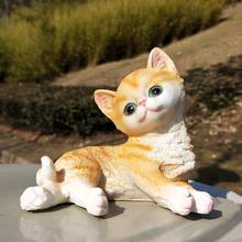 Outdoor Simulation Animal Cat Resin Accessories Garden Landscape Figurines Decoration Balcony Courtyard Villa Sculpture Crafts 2024 - buy cheap