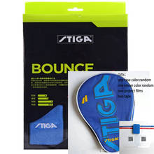 Original Stiga bounce 3 stars table tennis racket suit for beginner good control racquet sports stiga racket professional racket 2024 - buy cheap