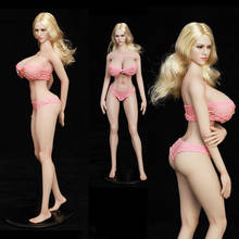 Customized 1/6 Scale Sexy Girl 28xl Silicone Seamless Body Model Toy with Active Fingers Female Super Big Bust Body 2024 - buy cheap