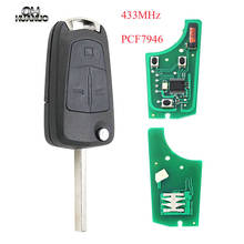 Complete Remote Key For Vauxhall Opel Vectra C 2002-2008 Folding Car Keys 434Mhz 3 Buttons PCF7946 Chip HU100 Blade 2024 - buy cheap