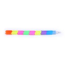 Creative Rainbow Multifunction Building Block Writing Pen Stacker Swap Pencil  2024 - buy cheap