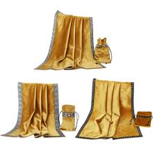 Gold Tarot Tablecloth with Cards Bag Wicca Divination Velvet Altar Tarot Cloth Drop Shipping 2024 - buy cheap