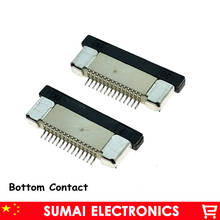 Amostra, conector 14pin 0.5mm do soquete do cabo do conector do pino fpc ffc de 14 pinos para a relação da tela do lcd de dvd/gps/mp3. ROHS 2024 - compre barato