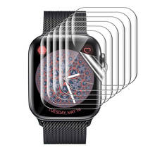 Защита экрана для Apple Watch 44 мм 40 мм серия 5 4 3 максимальное покрытие против царапин Гибкая ТПУ Прозрачная пленка для iwatch защитная 2024 - купить недорого