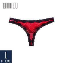 BANNIROU Sexy Lace Dot Panties Underwear Woman Thong G-String T-back Female Underwear For Woman Sexy Lace Thongs Mesh Panties 2024 - buy cheap